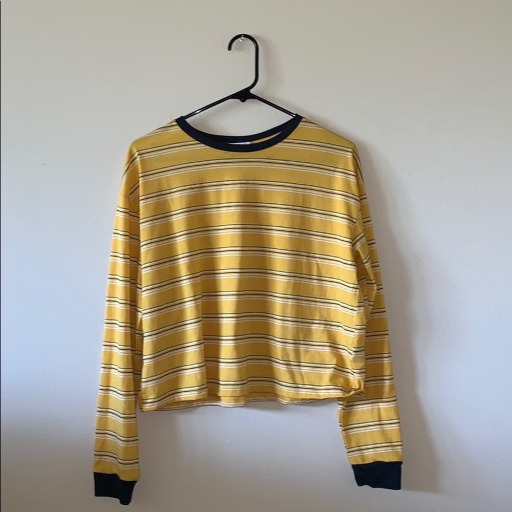 Yellow Stripped Top